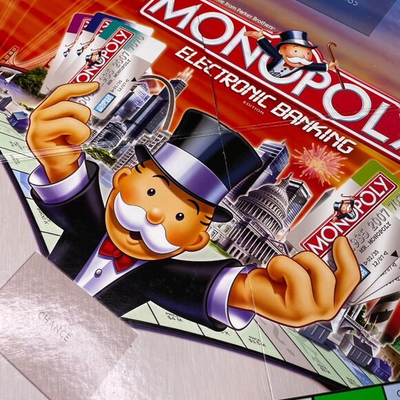 Monopoly Electronic Banking Game Board ONLY Replacement Game Parts Quarter u Fol - Picture 3 of 5